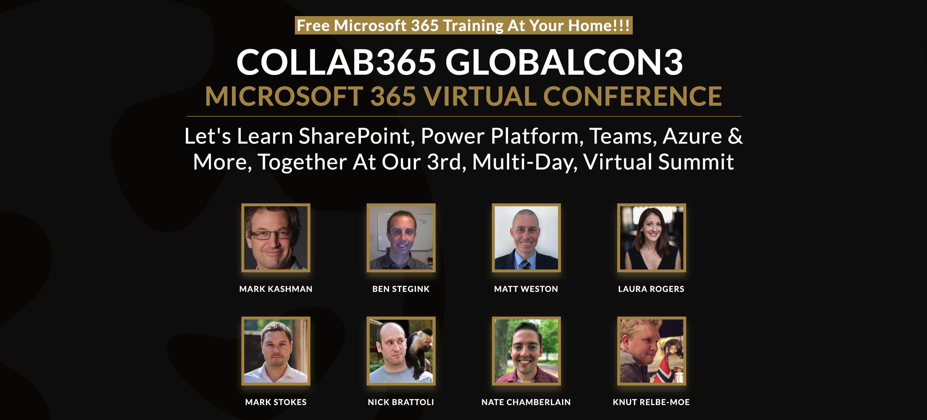 Speaking at Collab365 GlobalCon3 2020