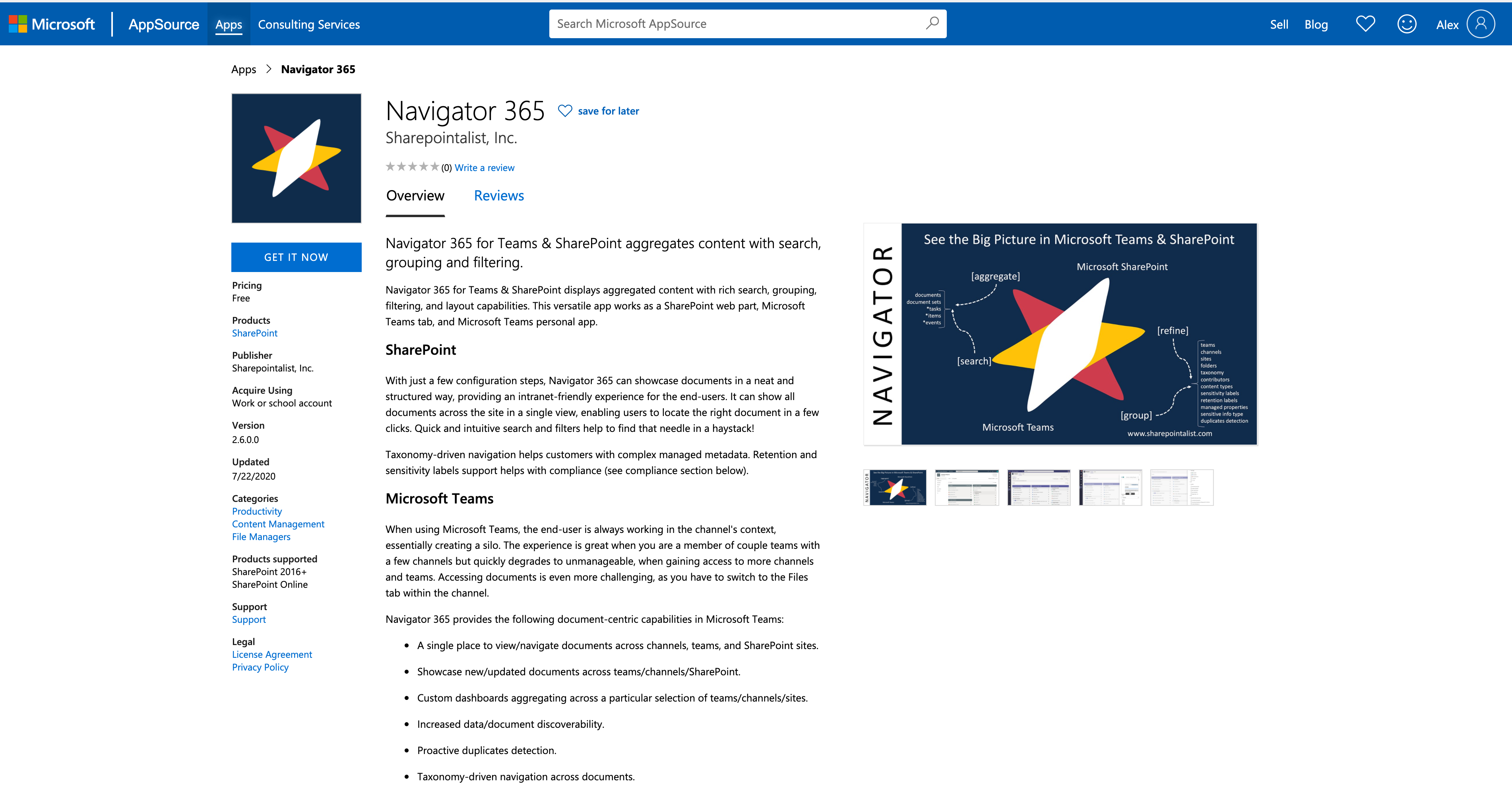 Navigator 365 AppSource