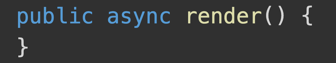 Async Render in SPFx Web Parts